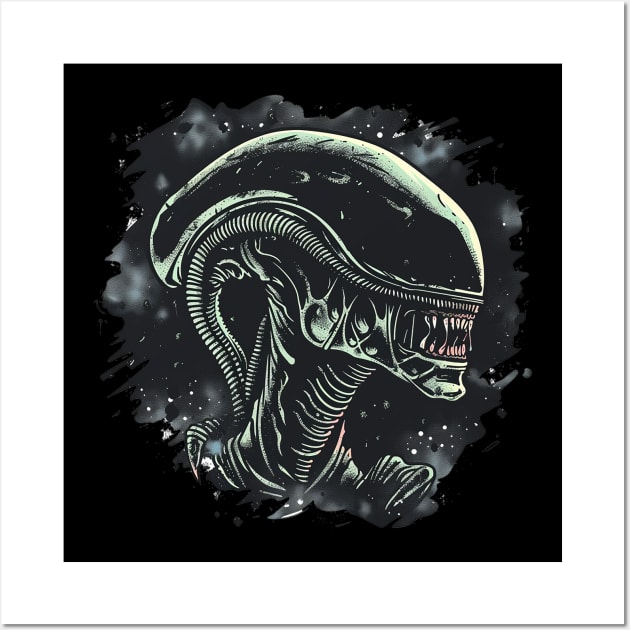 Alien Wall Art by Newtype Designs